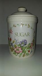 CLOVERLEAF Wildflowers- voorraadpot sugar, Ophalen of Verzenden, Zo goed als nieuw, Overige materialen, Pot, Bus of Blik