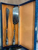 800 zilveren taartmes en schep in doosje, Antiek en Kunst, Ophalen of Verzenden