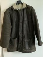 Heren leren jas, Kleding | Heren, Jassen | Winter, Ophalen of Verzenden, Gedragen, Maat 52/54 (L), Bruin