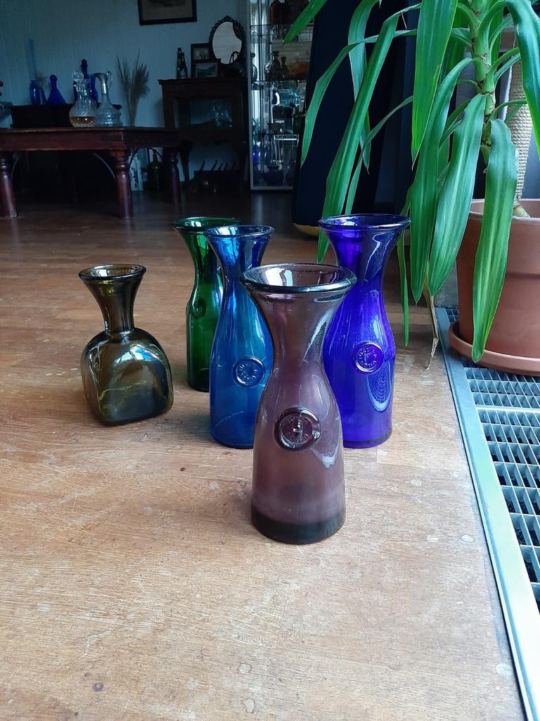 Misuea Roma 1 litro Karaffen - 1 Liter - Set van 5, Ophalen of Verzenden