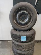 Winterbanden set met stalenvelgen voor Citroen C3/Peu 208, Ophalen, Gebruikt, 15 inch, Banden en Velgen