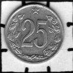 Munt Tsjechoslowakije 25 haleru 1962., Postzegels en Munten, Munten | Europa | Niet-Euromunten, Losse munt, Overige landen, Verzenden