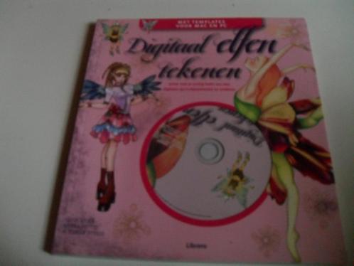 Digitaal Elfen Tekenen – met CD Rom  Alles wat je nodig hebt, Hobby en Vrije tijd, Tekenen, Zo goed als nieuw, Boek of Gids, Verzenden
