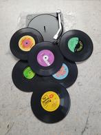 Vinyl Onderzetters met Houder, Verzenden, Zo goed als nieuw, Glas of Kopje