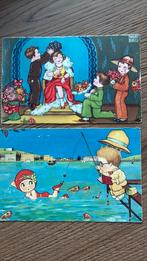 Kinderkaarten.Fantasie/humor,kroon op hoofd,aande haak slaan, Ophalen of Verzenden, 1920 tot 1940, Overige thema's