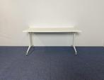 Verrijdbare/inklapbare tafel, wit blad, 160 x 80 cm., Ophalen, Gebruikt