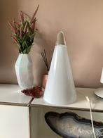 Zeldzaam formaat 46 cm glazen teepee design tafellamp, Huis en Inrichting, Lampen | Tafellampen, Ophalen, Zo goed als nieuw, Minder dan 50 cm