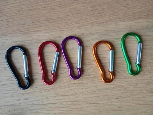 Set of 5 Small Colorful Carabiner Hooks NEW Perfect for Bag, Sport en Fitness, Klimsport, Nieuw, Klimsport-accessoire, Ophalen of Verzenden
