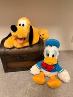 Knuffels disney donald duck pluto, Ophalen of Verzenden, Donald Duck, Zo goed als nieuw, Knuffel