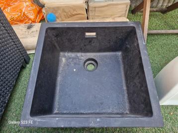 Keuken spoelbak zwart zgan 44 x 46 cm