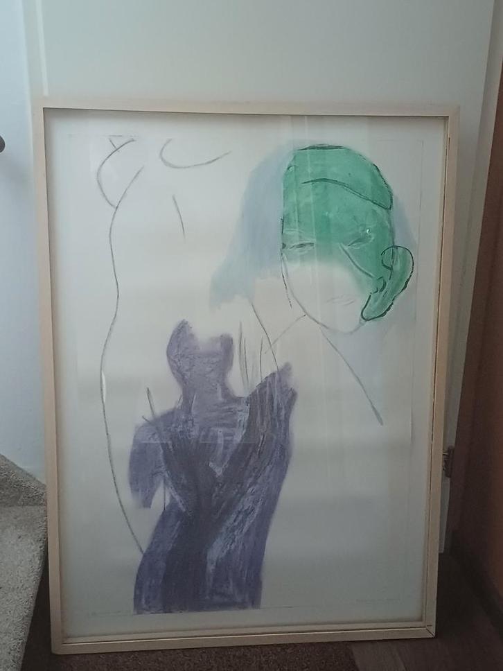 Schilderij van Peter van den Akker, la vita/maria Callas, Antiek en Kunst, Kunst | Tekeningen en Foto's, Ophalen