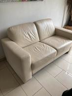 Tweezits bankstel leer, Huis en Inrichting, Banken | Bankstellen, Ophalen, 150 tot 200 cm, Tweepersoons, Leer