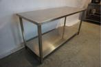 RVS horeca werktafel werkbank Tafel 180x70, Gebruikt, RVS Meubilair, Niet ingevuld, Niet ingevuld