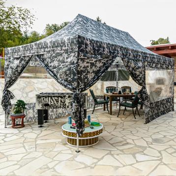 Profi 3x6m. Urban Vouwpaviljoen Camouflage - Incl. Trolley.  beschikbaar voor biedingen