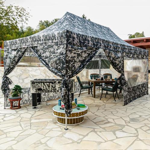 Profi 3x6m. Urban Vouwpaviljoen Camouflage - Incl. Trolley., Tuin en Terras, Partytenten, Nieuw, Partytent, Opvouwbaar, Ophalen of Verzenden