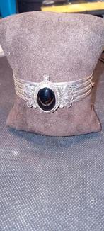 Fraaie vintage zilveren armband met steen., Ophalen of Verzenden, Gebruikt, Zilver, Zilver