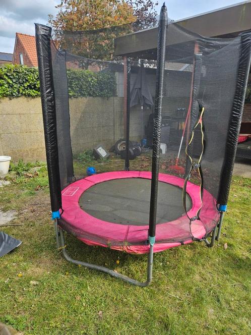 Trampoline 244cm met net, Kinderen en Baby's, Speelgoed | Buiten | Trampolines, Zo goed als nieuw, Ophalen