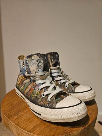 Converse All Stars met surfprint!! Uniek!! (maat 38) beschikbaar voor biedingen