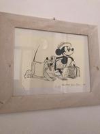 Disney set van 3 met mooie lijst  64,5x 54,5 kinderkamer, Ophalen, Mickey Mouse