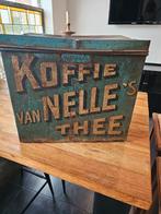 Oude van Nelle thee-kist, winkel blik, koffie blik, Ophalen