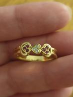 Goud 18 karaat met briljantjes en robijn, Antiek en Kunst, Antiek | Goud en Zilver, Verzenden, Goud