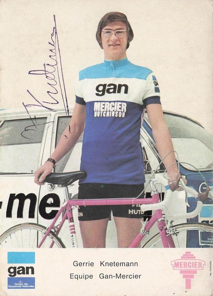 AZ070 Kaart Gerrie Knetemann met handtekening wielrennen, Verzamelen, Ansichtkaarten | Nederland, 1960 tot 1980, Verzenden