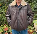 PME Heren lederen bomberjack maat L bruin, Kleding | Heren, Jassen | Winter, Ophalen of Verzenden, Zo goed als nieuw, Overige maten