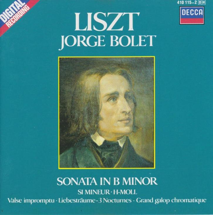 LISZT Sonata in b minor CD JORGE BOLET DECCA, Cd's en Dvd's, Cd's | Klassiek, Gebruikt, Kamermuziek, Romantiek, Ophalen of Verzenden