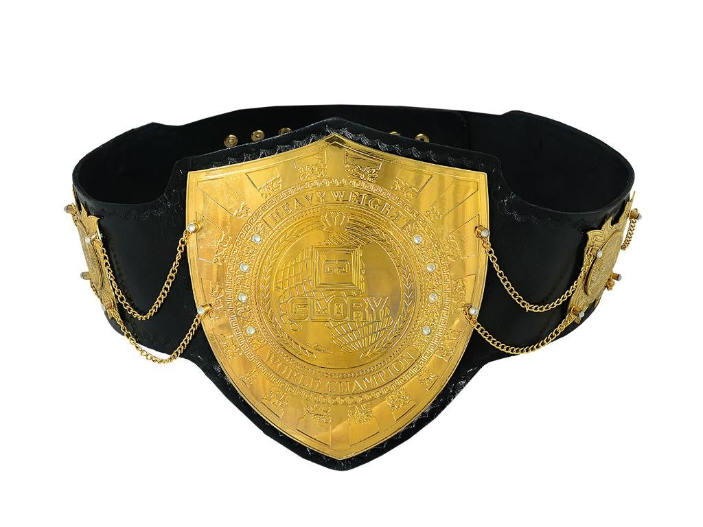 Glory Kickboxing Heavy Weight Championship Leer Belt Adults, Overige, Vechtsportmateriaal, Nieuw, Maat M