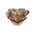 Vintage glazen schaal, asbak. Italiaans Murano glas 003, Ophalen of Verzenden