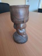 Beeldje/kommetje "hoofd"  gesneden uit hout, Ophalen of Verzenden