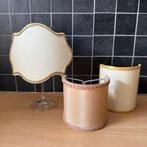 3 lampenkapjes, klemkapjes, Italiaans, vintgage, brocante,, Huis en Inrichting, Lampen | Lampenkappen, Ophalen of Verzenden, Zo goed als nieuw