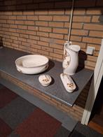 Oud Lampetstel - 4 Delig, Antiek en Kunst, Antiek | Keramiek en Aardewerk, Ophalen of Verzenden