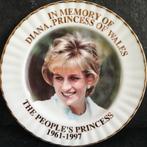 Vintage porseleinen herdenkingsbord van Prinses Diana,, Ophalen of Verzenden, Zo goed als nieuw, Buitenland, Servies