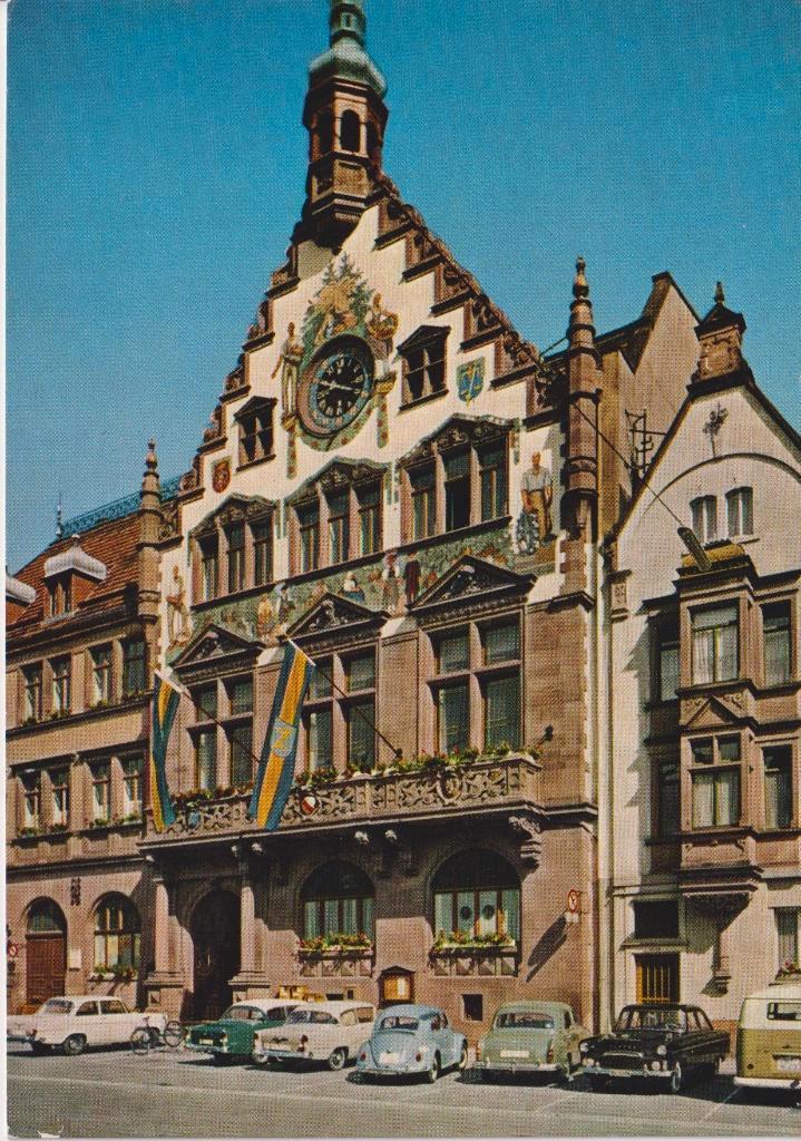 Duitsland, Wolfach met auto's oa Opel Rekord P1 en P2, Verzamelen, Ansichtkaarten | Buitenland, Ongelopen, Duitsland, 1960 tot 1980