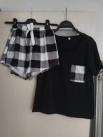 Shein dames shortama zwart / wit, Shein, Ophalen of Verzenden, Zo goed als nieuw, Maat 34 (XS) of kleiner