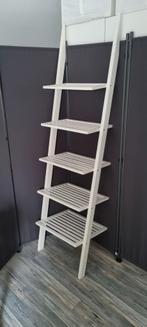 Witte Houten Ladderkast met 5 Planken, Huis en Inrichting, Ophalen, Zo goed als nieuw