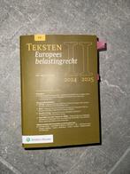 Teksten Europees Belastingrecht 2024-2025, Ophalen of Verzenden, Alpha, Zo goed als nieuw, WO