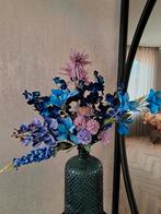 Als nieuw boeket bloemen paars blauw zijde buigbaar, Ophalen of Verzenden, Zo goed als nieuw, Binnen