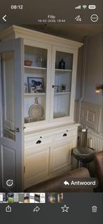 Mooie buffetkast met glazen deuren, Ophalen, 100 tot 150 cm, Zo goed als nieuw, Met lade(s)