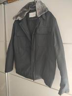 Nieuwe Calvin Klein Jas met Bontkraag maat L, Calvin Klein, Zwart, Nieuw, Overige maten