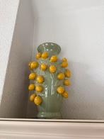 Groene citroenvaas steen, Ophalen, Minder dan 50 cm, Groen, Glas