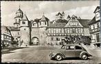Ansichtkaart met auto oude VW Bril Kever in Braunfels Duits, 1940 tot 1960, Gelopen, Voertuig, Verzenden
