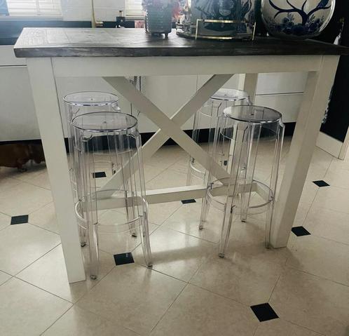 Kartell Charles Ghost barkruk 75 hoog (prijs per stuk), Huis en Inrichting, Barren, Zo goed als nieuw, Ophalen of Verzenden