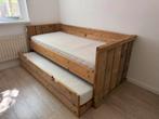 Sloophouten 1 persoons bed, Huis en Inrichting, Slaapkamer | Bedden, Ophalen, Zo goed als nieuw, 200 cm, Hout