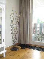 set lampen vloerlamp hanglamp en een tafellamp, Huis en Inrichting, Lampen | Vloerlampen, Ophalen, Gebruikt, Metaal, 100 tot 150 cm