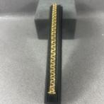 Gouden Armband | 14k | 24,15g | fantasie | 20cm | 398928, Ophalen of Verzenden, Gebruikt, Goud, Goud