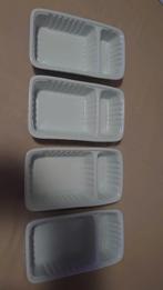 4 friet/patat schaaltjes, Ophalen, Overige stijlen, Porselein, Schaal of Schalen
