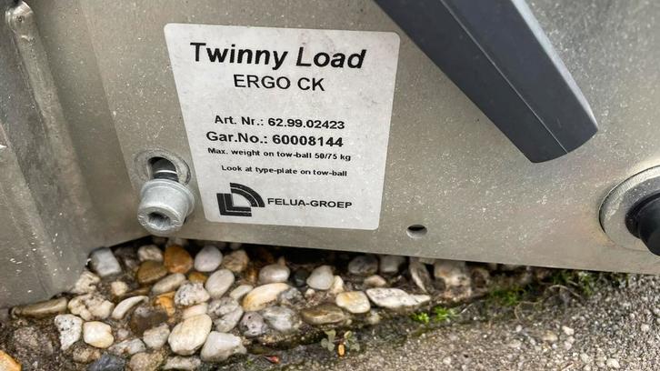 Twinny load Ergo CK / in goede staat, Auto diversen, Fietsendragers, Gebruikt, Trekhaakdrager, 2 fietsen, Ophalen
