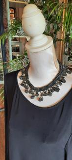Vintage hematiet  ketting, rouwsieraad, Sieraden, Tassen en Uiterlijk, Kettingen, Ophalen of Verzenden, Zo goed als nieuw